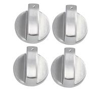 NUOBESTY 4 Pièces Boutons de Cuisinière Métal Commande de Brûleur Remplacement pour Cuisinière de Brûleur Boutons pour Électrique