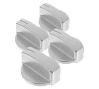 NUOBESTY 4 Pièces Boutons Universels de Remplacement pour Cuisinière à Gaz de Commandes de Réchaud Acier Inoxydable Design Élégant et Sécurisé Compatible avec Plaques de Cuisson et Fours