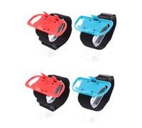 NUOBESTY 4 pièces Bracelet de Poignet Réglable pour Manette Switch Bande Élastique Pratique pour Contrôleur de Jeu Compatible avec Ns Lot