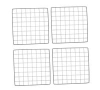 NUOBESTY 4 pièces Cage Fencing Fer Noir Panneau Détachable pour Animaux Domestiques Clôture Modulable pour Chien Chat Lapin Installation Facile