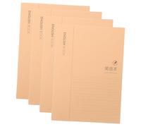 NUOBESTY 4 Pièces Cahiers Danglais Décriture à Coins Arrondis Papier Protège Yeux pour Élèves