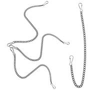 NUOBESTY 4 Pièces Chaînes Suspendues Inoxydable pour Affiches Publicitaires Chaînes Robustes avec Crochets pour Suspension de Panneaux Supports Polyvalents pour Enseignes et Jardinières