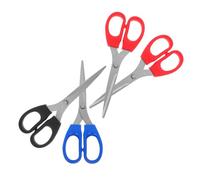 NUOBESTY 4 Pièces Ciseaux Scolaires Polyvalents avec Lames Arrondies pour Découpe Papier Sécurité Poignée Ergonomique Confortable Adaptés Maison École et