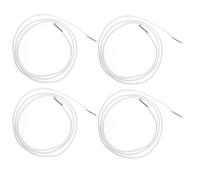NUOBESTY 4 Pièces Cordon Élastique de Remplacement, Rond Épaissi | Noyau en Latex Gaine Nylon, Lot, Embouts Métalliques Moulés, pour Chaises de Jardin