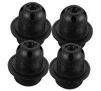 NUOBESTY 4 pièces Douille Noire pour Lampe à Vis Demi Filetage Accessoire de Fixation pour Lampe de Table Suspension Lampadaire et Plafonnier Compatible Ampoules LED et