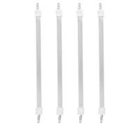 NUOBESTY 4 Pièces Élément Chauffant en Quartz Blanc pour Chauffage Électrique, Tube Chauffant à Montée Rapide et Chauffage Uniforme, pour Bureaux et Décorations de Vacances