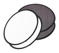 NUOBESTY 4 Pièces Éventail Pliant Rond Portable en Plastique et Tissu | Accents Décoratifs, Usage Main ou Paquet, Adapté Scène Théâtre et Demoiselles D’honneur