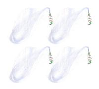 NUOBESTY 4 Pièces Filet de Pêche Résistant à l'usure en Nylon et Fer, Imperméable et Exquisément Conçu pour Piège à Poissons Portable et Pratique en Extérieur