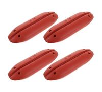 NUOBESTY 4 Pièces Flotteurs Ovales en Écume pour Filets de Pêche, | Bouées Rouge Foncé, Haute Flottabilité, Résistantes aux Intempéries, Accessoires pour Bord de Rivière, Lac, Mer et Piscine