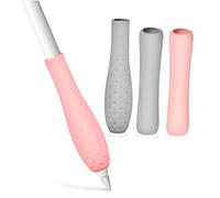 NUOBESTY 4 pièces Housses Silicone Antidérapantes pour Crayon Électronique Pencil Ère et Génération Protections Confortables Ergonomiques pour Stylet Accessoires Résistants Transpiration