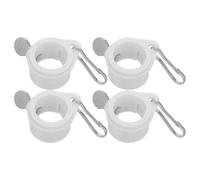 NUOBESTY 4 Pièces Kit de Anneaux Pivotants pour Mât de Drapeau Clips à Boucle à Dégagement Rapide Système Anti-enroulement et Rotation Fluide Fixation pour Mâts de Usage Extérieur Jardin