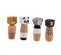 NUOBESTY 4 Pièces Kit de Vis pour Garçon Fille Blocs Animaux Éducatifs Montessori pour Développement Motricité Fine Jeu de Construction Sensoriel pour Filles et Garçons Préscolaire