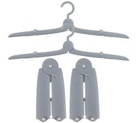 NUOBESTY 4 pièces Lot de Cintres Pliables Légers Aluminium et PP Gain de Place pour Vêtements Portables et Pratiques pour Voyage et Maison Adaptés Manteaux Pantalons Jupes