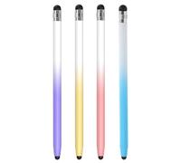 NUOBESTY 4 Pièces Lot de Stylets Tactiles pour Tablettes et Téléphones Stylets Multifonctions pour Écrire Dessiner et Jouer pour Écran Tactile