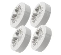 NUOBESTY 4 pièces Moule Silicone Fleur Moule Marguerite et Chrysanthème Résistant Haute Température Flexible pour Décoration Artisanale et Aromathérapie