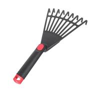 NUOBESTY 4 Pièces Râteau de Jardin avec Manche Outil de Jardinage Compact pour Ramasser Les Entretenir Les Massifs Floraux