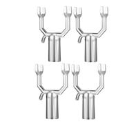 NUOBESTY 4 Pièces Support de Branche Arbre Fruitier Support Polyvalent en Alliage D'aluminium Argenté, Diamètre Trou 19mm pour Branches Lourdes Vergers et Vignobles