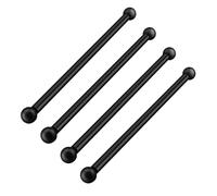 NUOBESTY 4 Pièces Support de Bras Transversal Robuste pour Lampadaire Extérieur avec Embouts Amovibles Lot pour Poteau Éclairage de Jardin Terrasse et Espace Public