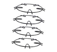 NUOBESTY 4 Pièces Support de Casserole pour Gazinière Support Rond Antidérapant pour Cuisinière à Gaz Accessoire de Cuisine Compatible Plupart des Brûleurs