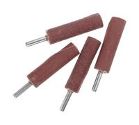 NUOBESTY 4 Pièces Tambour de Ponçage Cylindrique 6 MM Tige Roue à Lamelles pour Outils Rotatifs Abrasif Multi-Matériaux Métal Bois Plastique Kit Accessoire Bricolage et Polissage Précis