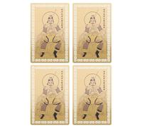 NUOBESTY 4 Pièces Year Of Horse Amulet Card Feng Shui Taisui Traditional Protection For Health