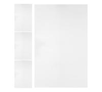 NUOBESTY 4 Plaques Aluminium Blanches pour Sublimation Soi-même, Supports Vierges en Métal, Lot de 4 Pièces, Adaptées aux Espaces Publics et Commerciaux