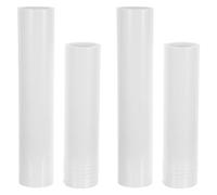 NUOBESTY 4 Rouleaux de Recharge pour Rouleau Anti-Peluches : Recharges antistatiques et Anti-poussière de différentes Tailles - Feuilles adhésives Extra collantes pour Meubles, Surfaces