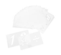 NUOBESTY 40 Feuilles De Pochoirs De Modèle De Lettre Pour La Peinture En Aérosol Modèles D'Alphabet Lettres Pochoirs De Lettres Légères En Vinyle Chiffres Par Matériau Forme Et
