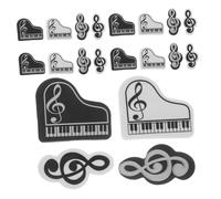 NUOBESTY 40 Pièces Erasers Set For Soft Comfortable Grip Music Note Piano Shapes Kawaii School Supplies For Preschool And Elementary Students