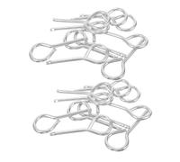 NUOBESTY 40 Pièces Fire Extinguisher Pull Pins Replacement Metal Security Lock Pins for Dry Extinguisher Equipment Easy Installation and Standard Compatibility