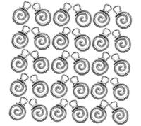 NUOBESTY 40 pièces Pendentifs Spirale Antique pour Création de Bijoux Breloques Élégantes pour Colliers Bracelets et Boucles Oreilles DIY