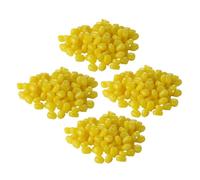 NUOBESTY 400 Pièces Leurre Flottant la Carpe en Plastique Jaune, Appât Artificiel au Maïs Simulé Action Naturelle Flottante, pour Rivières et Lacs