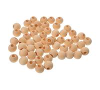 NUOBESTY 400 Pièces Perles En Grosses Perles Pour L'artisanat Pour L'artisanat Inachevé Balles Artisanales Beige