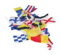 NUOBESTY 40pièces Drapeaux Signaux Nautiques Pavillons de Code International pour Bateau Navire Maison Décoration Thème Marin Fabrication Résistante aux Intempéries