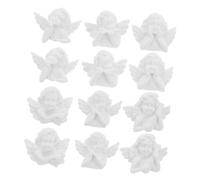 NUOBESTY 48pièces Statue Ange Breloque Figurines à Dos Plat Pour Bricolage Ornements Ange Résine Embellissements