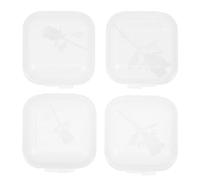 NUOBESTY 4ensembles Fleurs Rose Résine Remplisseurs pour Bricolage Micro Paysage Accessoires Modèles DIY Creative Résine Époxy