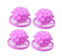 NUOBESTY 4pièces Filtre à Cheveux Pour Machine à Laver Boule Filtrante Pour Linge Pochette Filtrante Accessoire De Nettoyage