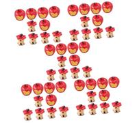 NUOBESTY 5 Ensembles Accessoires De Modèles Miniatures Résine Pour Diy Décorations Et Simulations De Pomme Pour Téléphone Et Art Murale 10 Pièces * 5