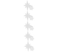 NUOBESTY 5 Ensembles Moule Silicone Snowflake Diy Pour Décoration Noël Moule Résine Époxy Artisanat Maison Fabrication Ornements Hiver Handmade 2 Pièces * 5