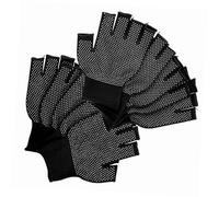 NUOBESTY 5 Paires Gants Sans Doigts Antidérapants pour Homme et Femme Mitaines Hiver Respirantes et Chaudes Gants pour Activités Extérieures Conduite et Travaux Conditions Froides