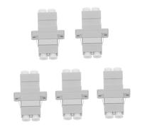NUOBESTY 5 pièces Adaptateur Fibre Optique LC Duplex Coupleur Séparé Plastique pour Fiable de Câbles Réseau Accessoires de Connecteurs Optiques Transmission Stable et Rapide