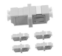 NUOBESTY 5 pièces Adaptateur LC Fibre Optique Coupleur Séparé pour Réseau Stable Compatible Connecteurs Simplex Matériau Plastique Installation Facile pour Fibre Optique