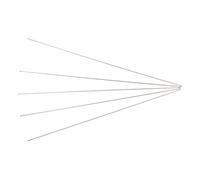 NUOBESTY 5 Pièces Aiguille à Appâts de Pêche Vivants, 20 CM | Corps Creux et Pointe Arrondie, Insertion Fluide des Appâts, pour Hameçon en Eau Courante et Mer