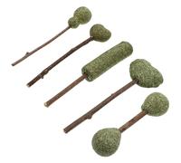 NUOBESTY 5 pièces Bâtonnets Naturels de Catnip Comestibles pour Chats Sucettes Aromatiques Interactives pour Stimuler la Langue et Favoriser la Digestion Friandises Saines et Légères