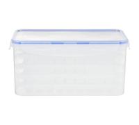 NUOBESTY 5 pièces Boîte à Glaçons avec Couvercle et Moules à Glace Bac à Glaçons Hermétique pour Congélateur Rangement Anti-odeurs Facile à Démouler Compatible DIY Fruits et Boissons