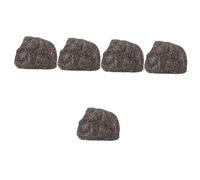 NUOBESTY 5 Pièces Boîte de Rangement pour Pierre Simulée Cache Secret pour Extérieur Accessoire de Jardin Pierre Factice Profitez Un Rangement Durable