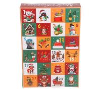 NUOBESTY 5 Pièces Boîtes à Friandises de Noël Calendrier de Compte à Rebours à Remplir Boîtes Carton Numérotées Vides Rechargeables