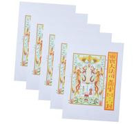 NUOBESTY 5 Pièces Envelopes Papier pour Ancêtres Pochettes Sacrificielles pour Célébrations Traditionnelles Accessoires de Worship Ancien Pochettes Papier Factice pour Honorer les Défunts