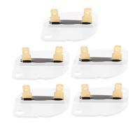 NUOBESTY 5 Pièces fusible du sèche-linge thermostat pour peluches pour sèche-linge dissolvant de charpie pour sèche-linge tuyau d'évacuation de la sécheuse Plastique