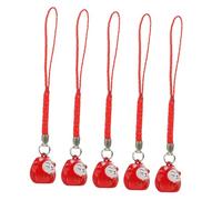 NUOBESTY 5 Pièces Pendentif De Téléphone Chic Lot De Décoratifs Pendentifs Pour Chaîne De Téléphone Chat Porte-fortune Décorations Suspendues Pour Pochette